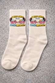 I Stay Away From Broke Mindset” Motivational Crew Socks - Image 3