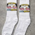 I Stay Away From Broke Mindset” Motivational Crew Socks