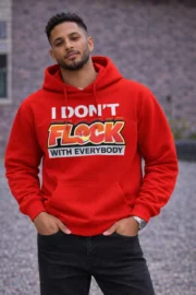 Men’s I Don’t Flock With Everybody Graphic Hoodie - Image 4