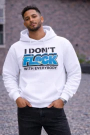 Men’s I Don’t Flock With Everybody Graphic Hoodie - Image 2