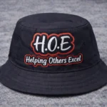 H.O.E Helping Others Excel Bucket Hat Unisex Motivational Streetwear Cap
