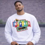 Be Inspired HOE Helping Others Excel Black Crewneck Sweatshirt